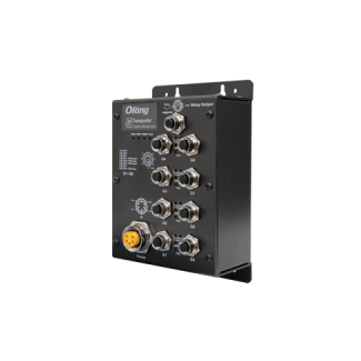 TGXPS-1080-M12-24V EN50155 8-port unmanaged PoE Ethernet switch